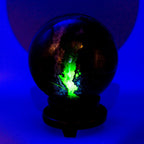 Volcano Agate Sphere HUGE - 186mm 18.4lbs UV Reactive One-of-a-Kind Crystal Destiny