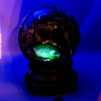 Volcano Agate Sphere XXL - HUGE 255mm 48lbs UV Reactive One-of-a-Kind Crystal Destiny