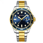 Men's large dial calendar watch Pi-Mart