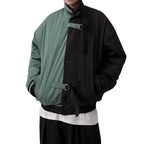 Thick Color Block Workwear Cotton Jacket Pi-Mart