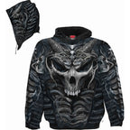 SKULL ARMOUR - Allover Hoody Black - SJB-DIAMOND ELITES