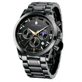 SAPPHERO Mens Watches Watches for Men Analog Watch Waterproof Watch Quartz Chronograph Date Display Stainless Steel Mens Wrist Watches Casual Business Gifts for Men Fashion Designer Mens Dress Watch