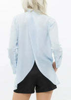 Women's Sheer Placket Hi Low Stylish Blouse | Femstylo - SJB-DIAMOND ELITES
