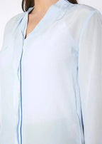 Women's Sheer Placket Hi Low Stylish Blouse | Femstylo - SJB-DIAMOND ELITES