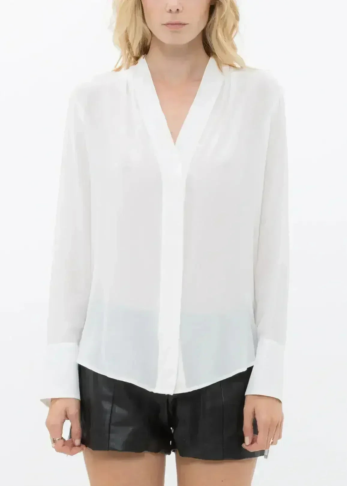 Women's Sheer Placket Hi Low Stylish Blouse | Femstylo - SJB-DIAMOND ELITES