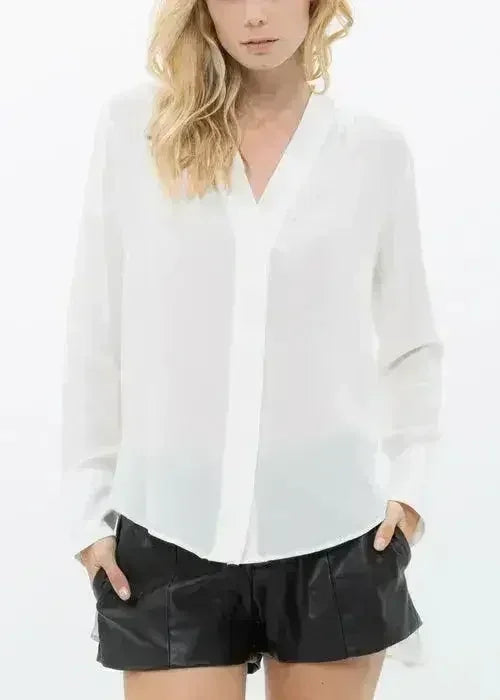 Women's Sheer Placket Hi Low Stylish Blouse | Femstylo - SJB-DIAMOND ELITES