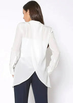Women's Sheer Placket Hi Low Stylish Blouse | Femstylo - SJB-DIAMOND ELITES