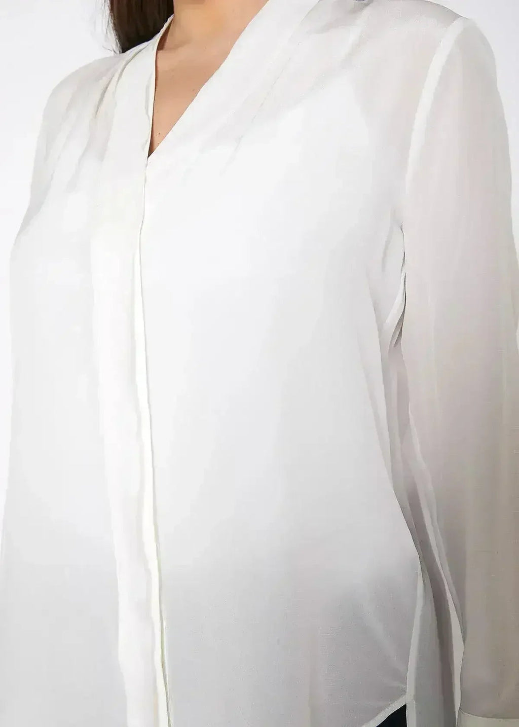 Women's Sheer Placket Hi Low Stylish Blouse | Femstylo - SJB-DIAMOND ELITES
