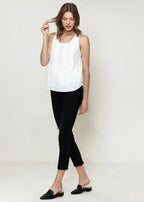 Embellished Accent Sleeveless Top In Ivory - SJB-DIAMOND ELITES