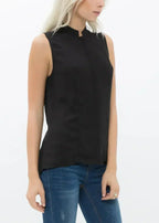 Women's Stand Collar Sleeveless Blouse | Femstylo - SJB-DIAMOND ELITES