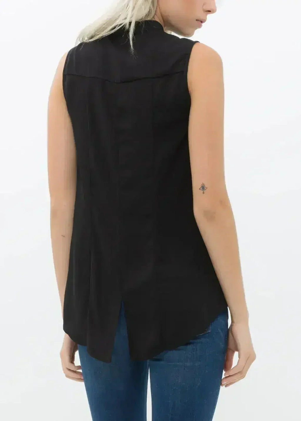 Women's Stand Collar Sleeveless Blouse | Femstylo - SJB-DIAMOND ELITES