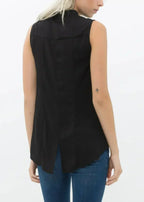Women's Stand Collar Sleeveless Blouse | Femstylo - SJB-DIAMOND ELITES