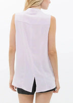 Women's Stand Collar Sleeveless Blouse | Femstylo - SJB-DIAMOND ELITES