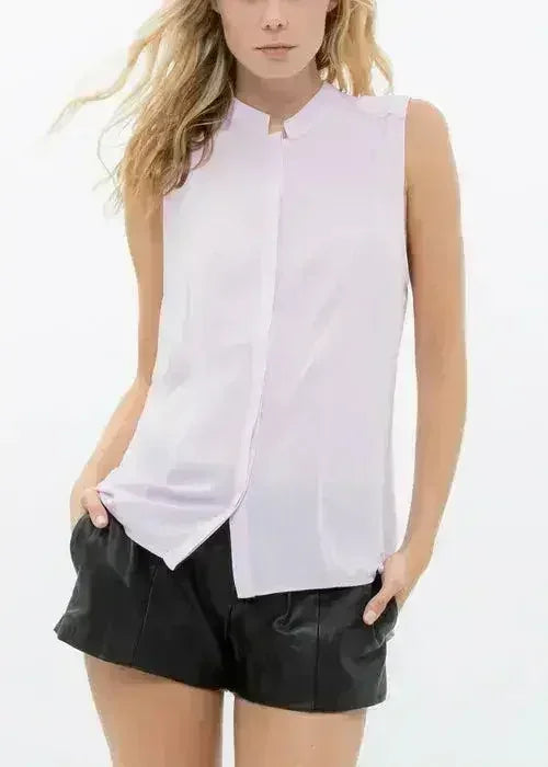 Women's Stand Collar Sleeveless Blouse | Femstylo - SJB-DIAMOND ELITES