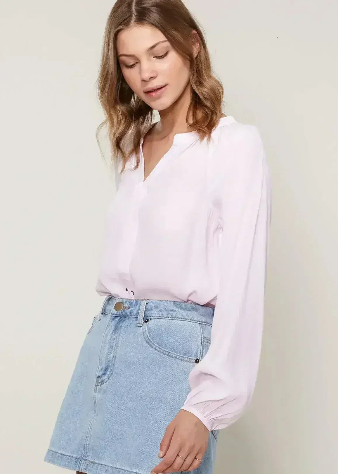 Women's Lace Up Blouse Office Style | Femstylo - SJB-DIAMOND ELITES