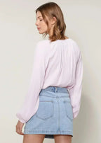 Women's Lace Up Blouse Office Style | Femstylo - SJB-DIAMOND ELITES