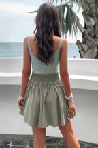 Athletic Sleeveless Elastic Waistband Swing Dress