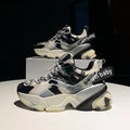 Trendy Color Block Platform Sneakers for Women Pi-Mart