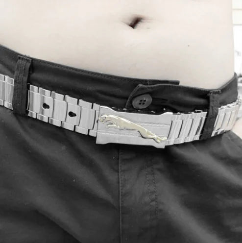 Men's Stainless Steel Self-Defense Fitness Belt Pi-Mart
