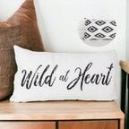 Wild At Heart Double-Sided Canvas Decorative Pillow 22x12 Accent Throw Pillow BandsCo Straps