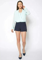 Women's Gabardine Mid Rise Shorts