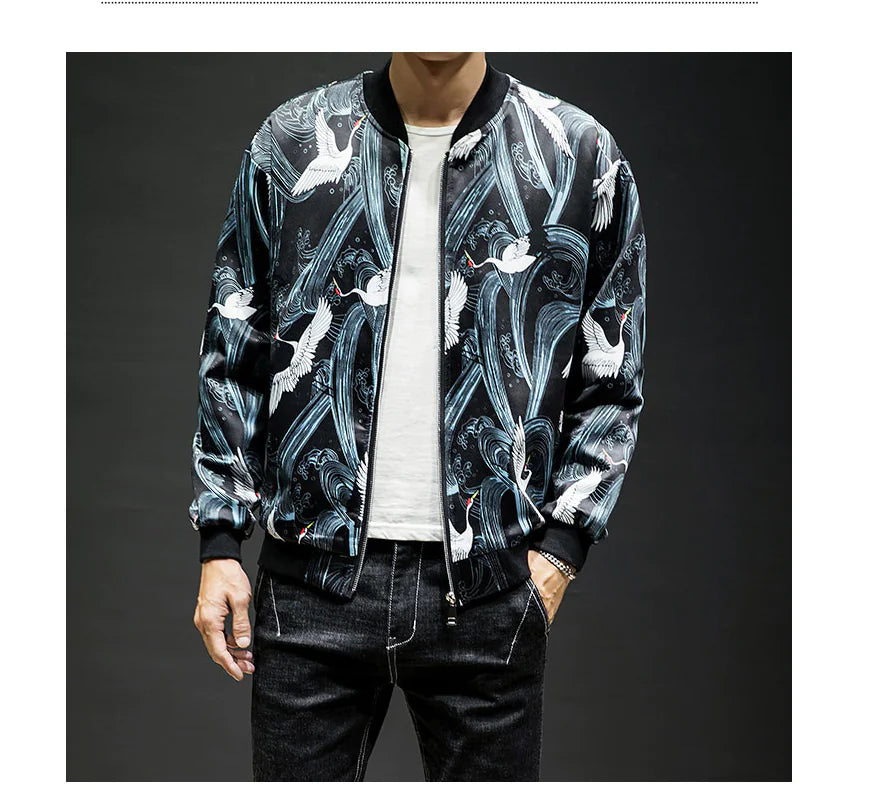 Embroidered Baseball Jacket and Casual Jacket