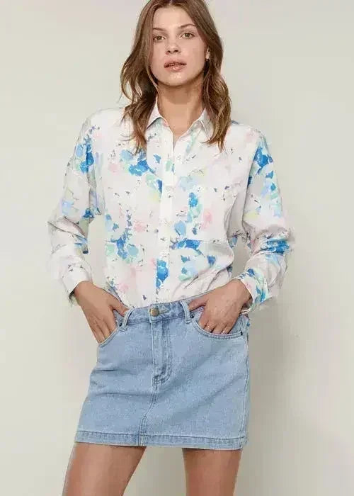 Women's Printed Shirt Blouse | Femstylo - SJB-DIAMOND ELITES