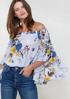 Women's Bell Sleeve Off The Shoulder Top - SJB-DIAMOND ELITES