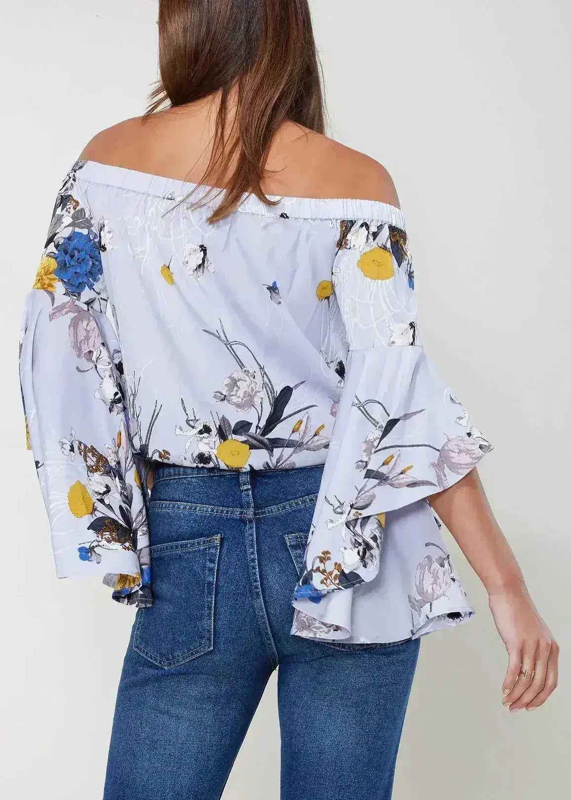 Women's Bell Sleeve Off The Shoulder Top - SJB-DIAMOND ELITES