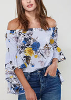 Women's Bell Sleeve Off The Shoulder Top - SJB-DIAMOND ELITES
