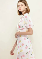 Fruit Punch Tie Hem Open Front Blouse in Fruit Punch | Femstylo - SJB-DIAMOND ELITES