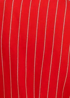 Women's Asymmetrical Shoulder Ruffle Blouse in Red | Femstylo - SJB-DIAMOND ELITES