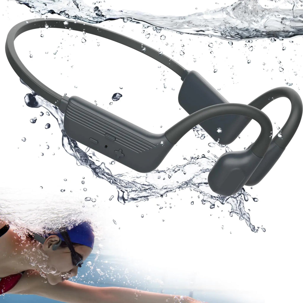MONODEAL Swimming Headphones-IP68 Waterproof Headphones for SwimmingOpen Ear Bluetooth 5.4 Swimming Headphones Underwater with 32GB Memory CardSports Headphones for SwimmingRunning Lootquake LLC