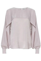 Long Open Sleeve Blouse in Pink Chiffon | Femstylo - SJB-DIAMOND ELITES
