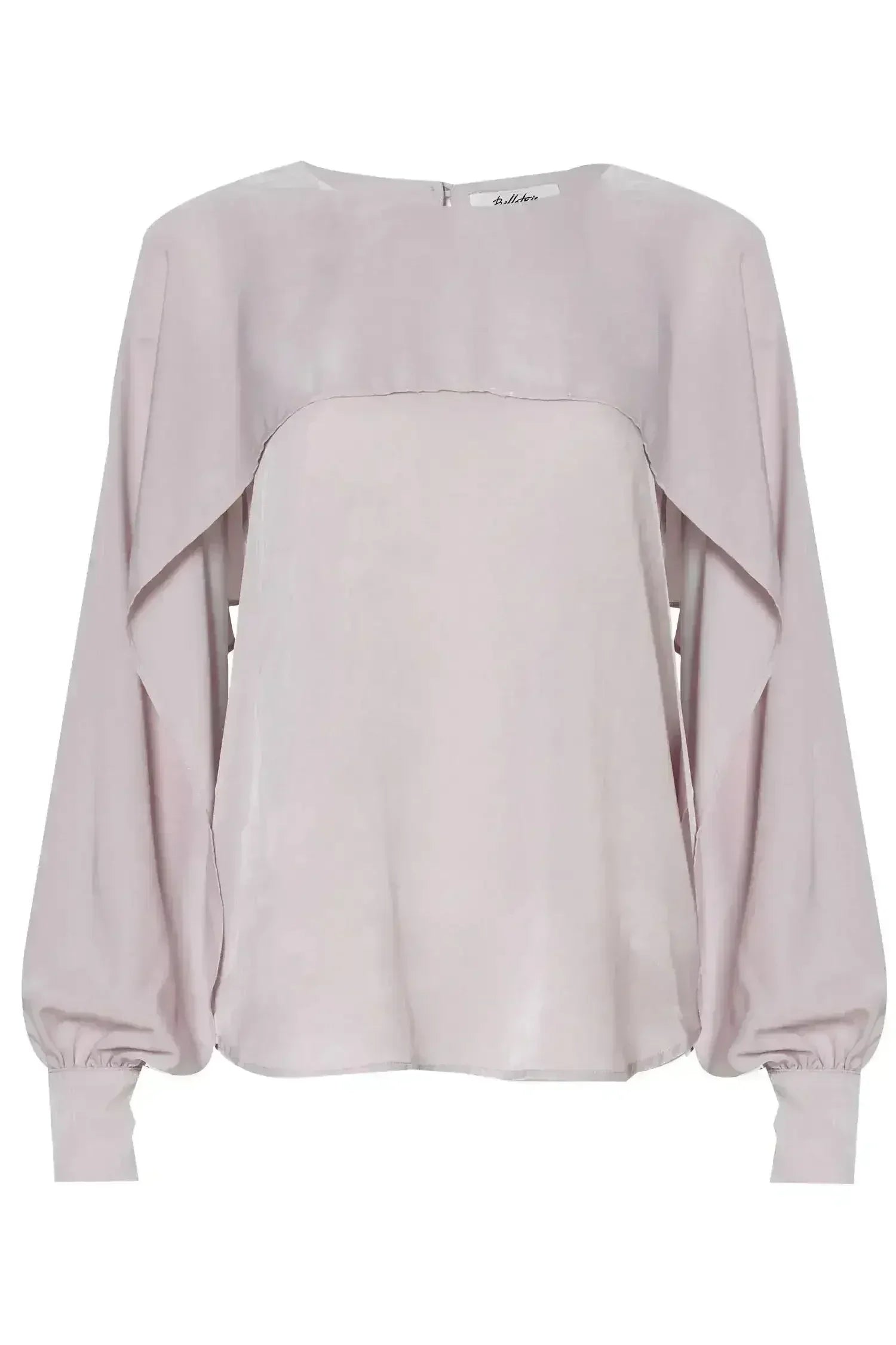 Long Open Sleeve Blouse in Pink Chiffon | Femstylo - SJB-DIAMOND ELITES
