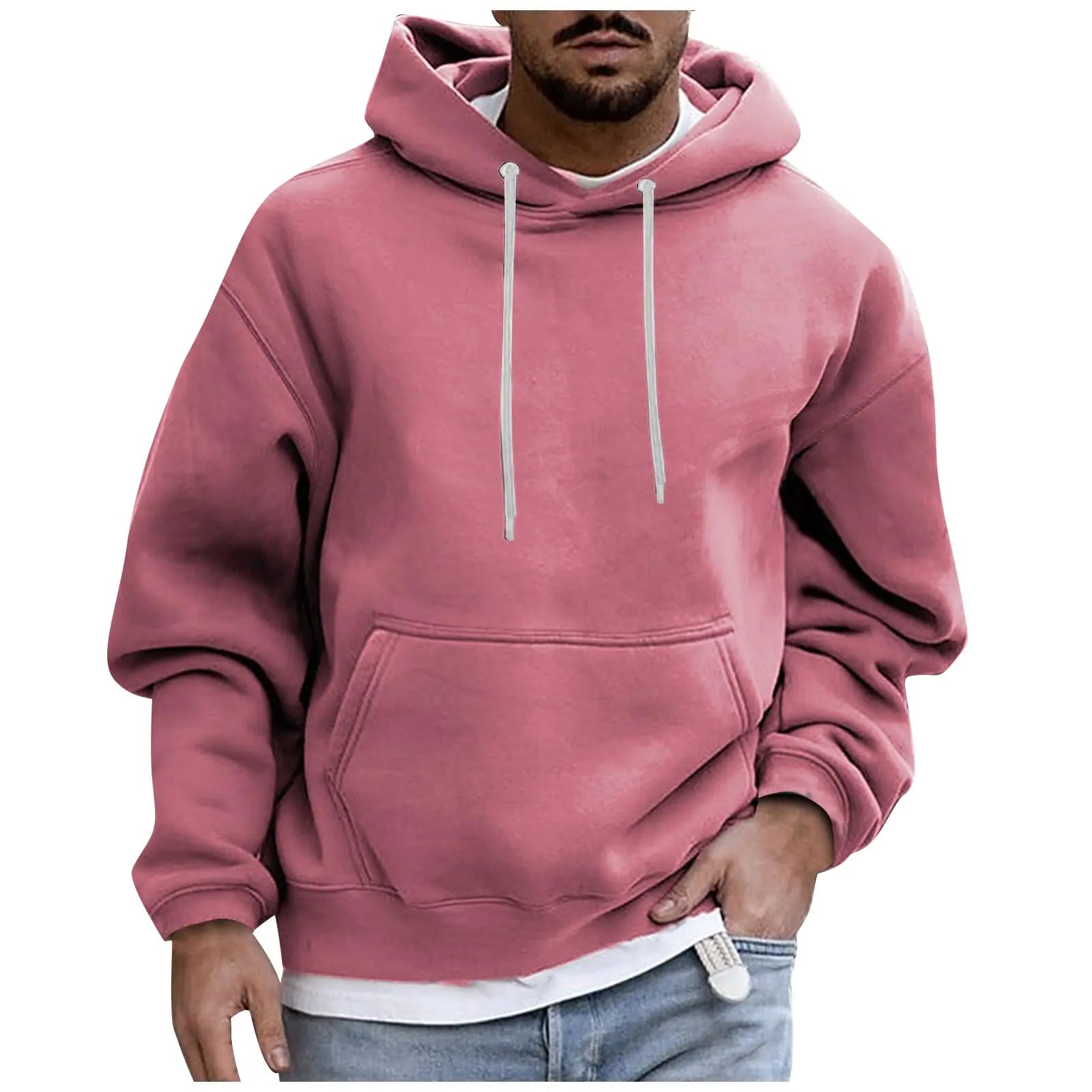 Mens Hoodies Oversized Designs MenS Fashion Hoodies & Sweatshirts Funny Lightweight One Piece Hoodie Casual Graphic Mens Sweatshirts Hoodies Loose Big And Tall Custom Hoodie For Men 2-Pink Xxl Pi-Mart