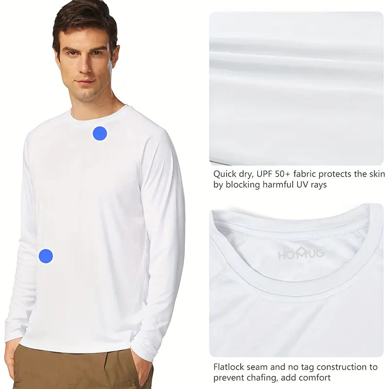 Men's Sun Protection UPF 50 Quick-Dry Hiking Shirts Lootquake LLC