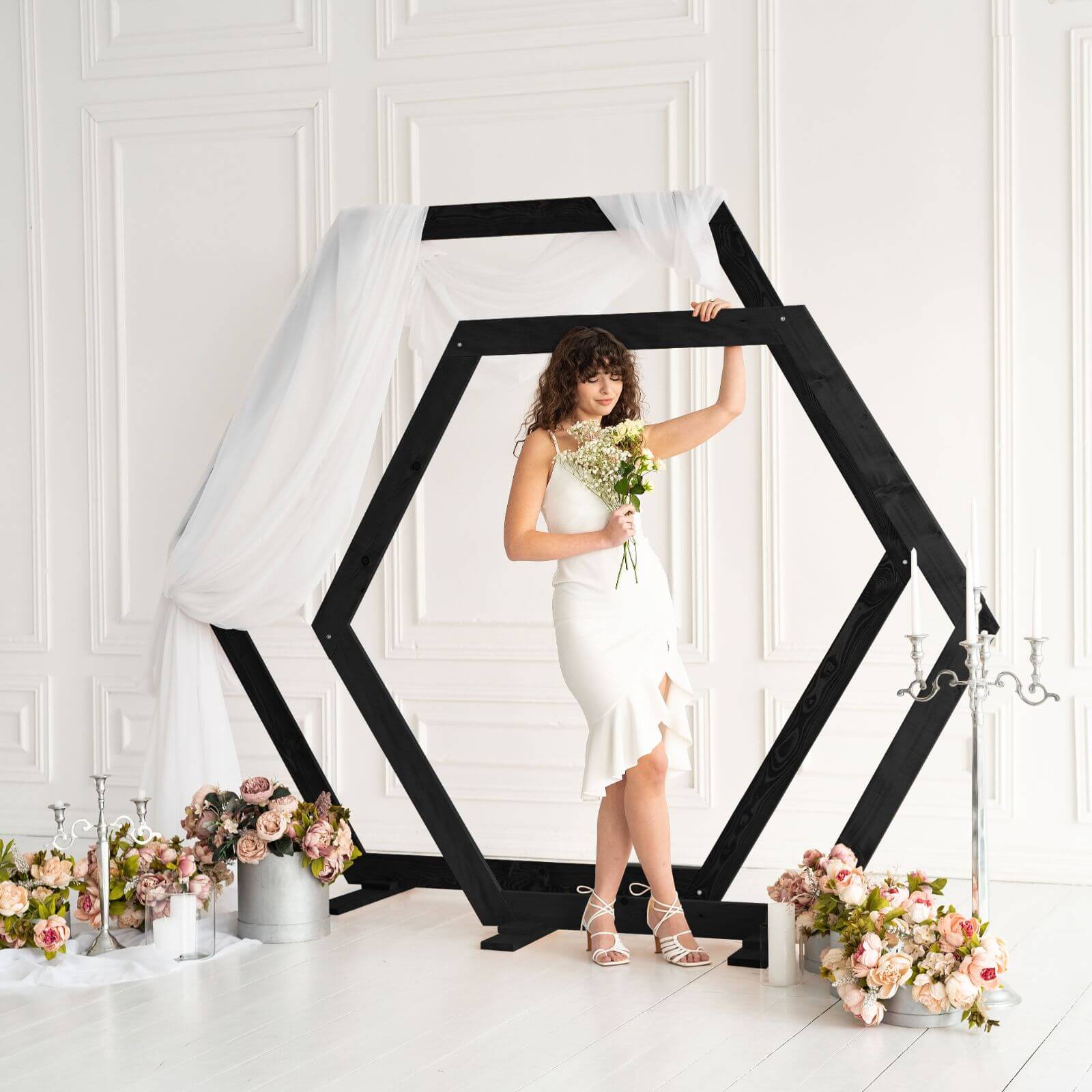 Wedding Arch Hexagon - SJB-DIAMOND ELITES