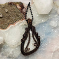 White Quartz Wire Wrap Crystal Pendant - Master Healer - SJB-DIAMOND ELITES