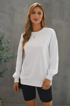White Oversized Sweatshirt - SJB-DIAMOND ELITES