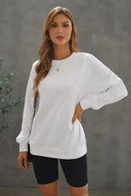 White Oversized Sweatshirt - SJB-DIAMOND ELITES