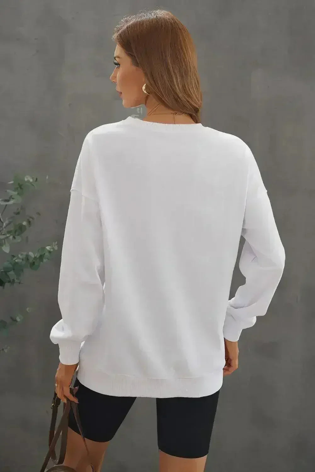 White Oversized Sweatshirt - SJB-DIAMOND ELITES