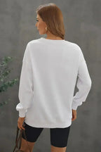 White Oversized Sweatshirt - SJB-DIAMOND ELITES