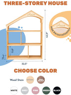 Wooden Dollhouse Bookshelf - SJB-DIAMOND ELITES