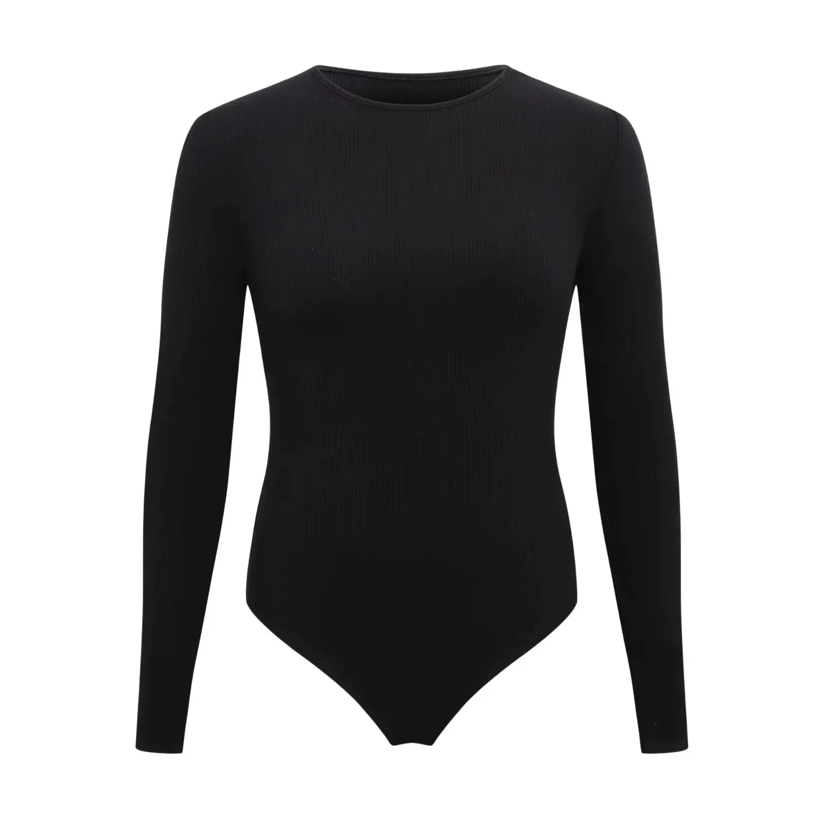 Women Long Sleeve O neck Tight Skinny Skims Style replacement Ribbed Bodysuit - SJB-DIAMOND ELITES