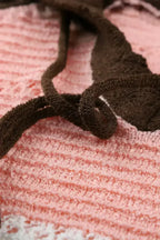Women's Brown Beach Bonfire Knitted Hoodie - SJB-DIAMOND ELITES