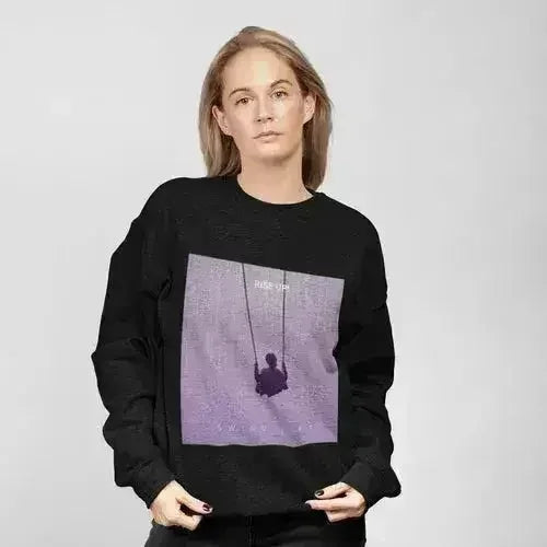 Purple Logo Sweatshirt - Soft Loose Fit Women's Top | Femstylo - SJB-DIAMOND ELITES