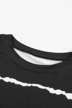 Womens Tie-dye Stripes Black Sweatshirt - SJB-DIAMOND ELITES