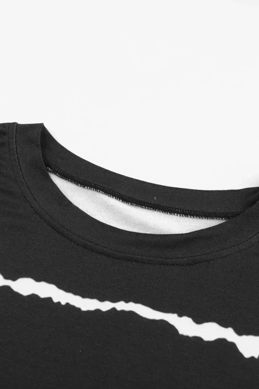 Womens Tie-dye Stripes Black Sweatshirt - SJB-DIAMOND ELITES
