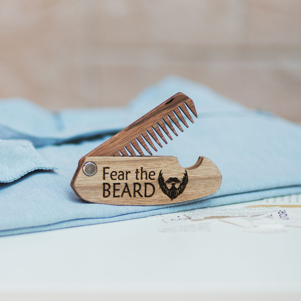 Wooden Beard Comb – Fear the Beard - SJB-DIAMOND ELITES